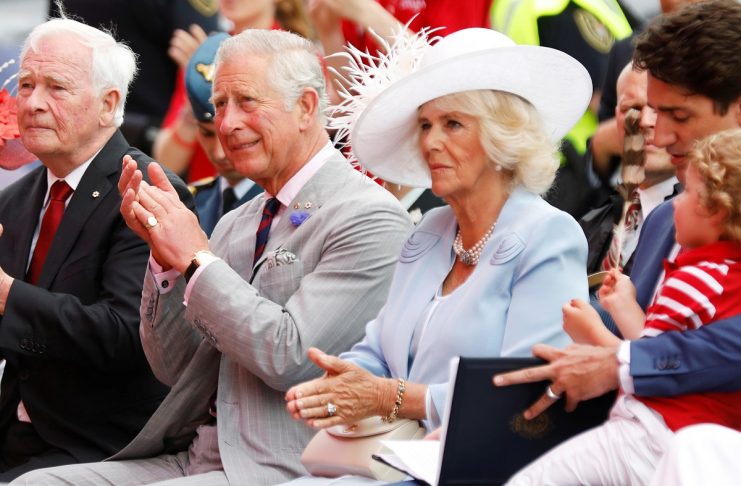 Britain’s Prince Charles and Camilla, Duchess of Cornwall, take part in Canada Day celebrations as the country marks its 150th anniversary since confederation, on Parliament Hill in Ottawa