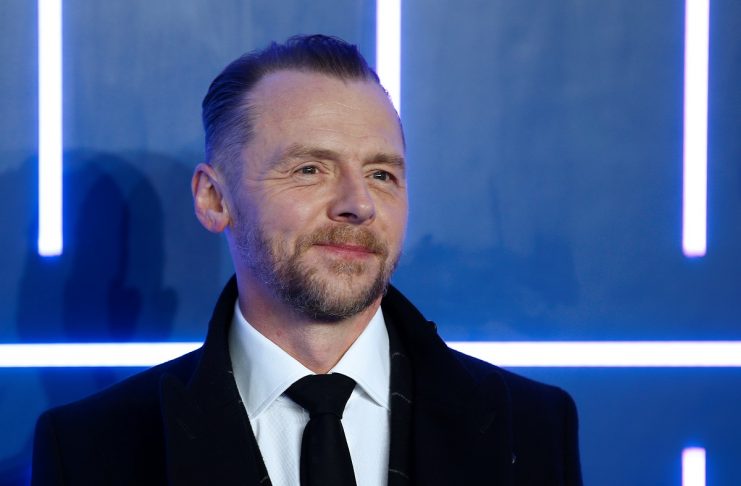 Actor Simon Pegg attends the European Premiere of Ready Player One in London