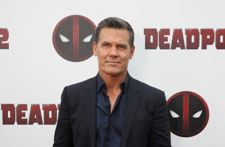 Actor Josh Brolin poses on the red carpet during the premiere of “Deadpool 2” in Manhattan, New York