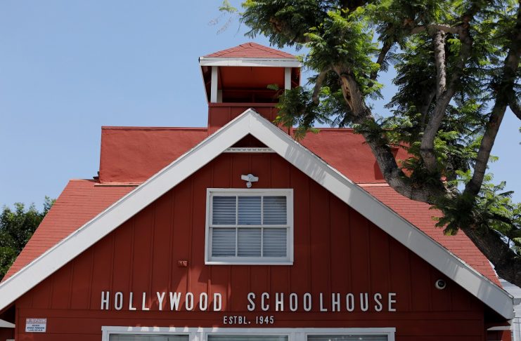 The school where Meghan Markle went as a young child, formerly called “Little Red School House”,  is seen in Los Angeles