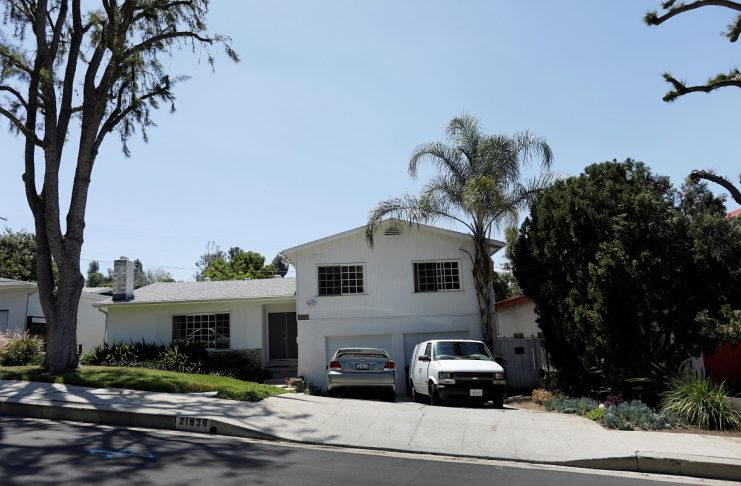 The family home of Meghan Markle, where she lived until the age of four, is seen in Woodland Hills