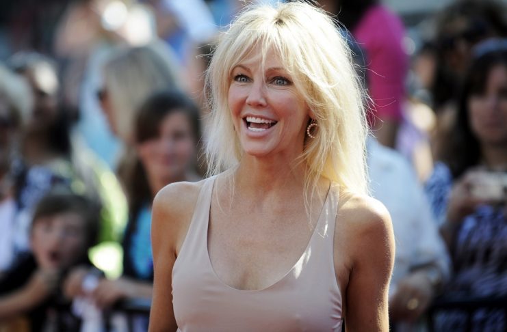 Actress Heather Locklear arrives for the finale of Season 8 of “American Idol” in Los Angeles