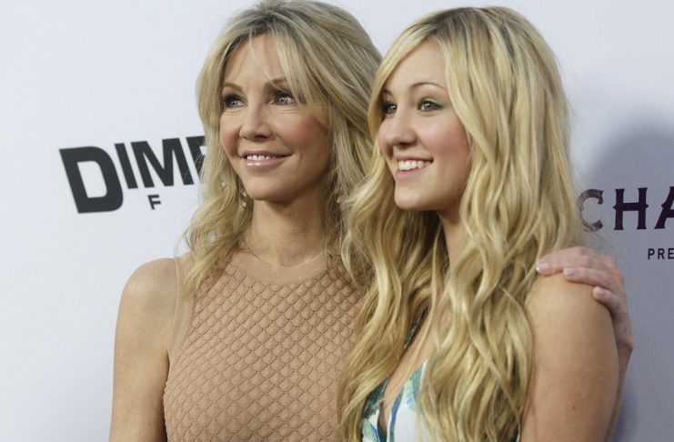 Actress Heather Locklear and her daughter Ava Sambora arrive at the premiere of the film “Scary Movie 5” in Hollywood