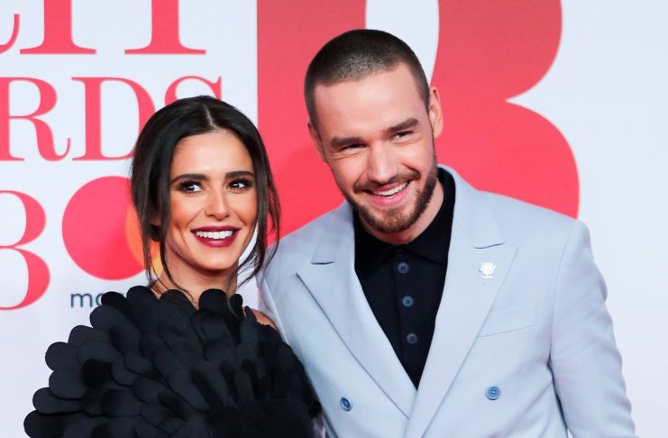 Cheryl Tweedy and Liam Payne arrive at the Brit Awards at the O2 Arena in London