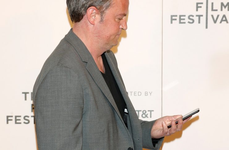 Actor Matthew Perry arrives for ‘The Circle’ premiere at the Tribeca Film Festival in the Manhattan borough of New York