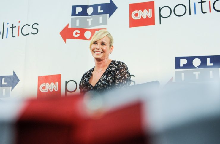 Netflix show host Chelsea Handler appears on stage at Politicon, “the unconventional political convention”, at the Pasadena Convention Center in Pasadena