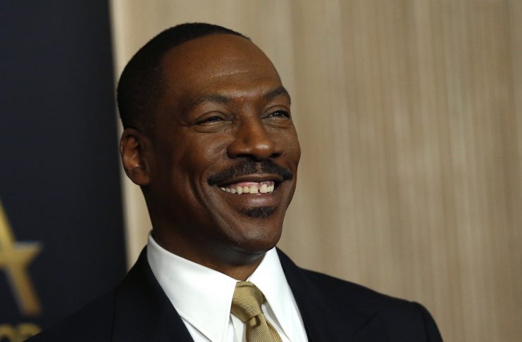 Actor Eddie Murphy arrives  at the Hollywood Film Awards in Beverly Hills