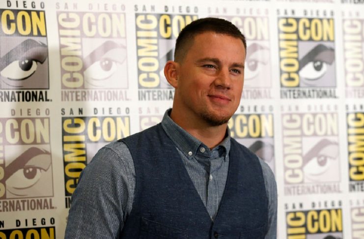 Cast member Tatum poses at a press line for “Kingsman: The Golden Circle” during the 2017 Comic-Con International Convention in San Diego