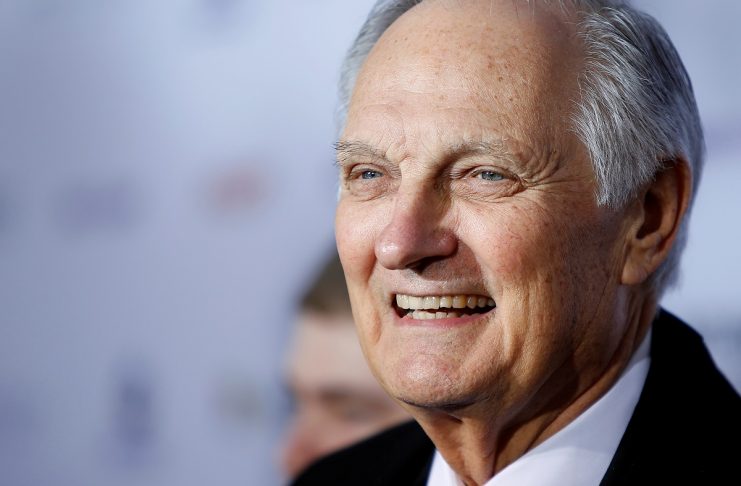 FILE PHOTO:  Actor Alda arrives for the International Emmy Awards in New York