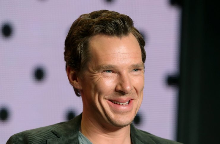 Benedict Cumberbatch attends a news conference to promote the film “The Current War” at the Toronto International Film Festival