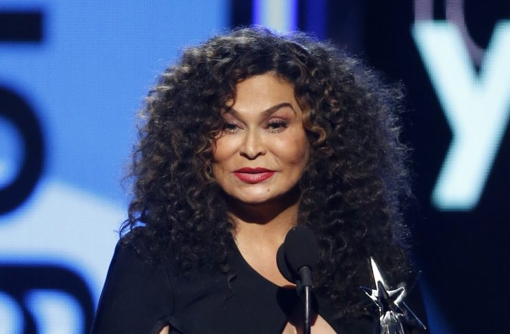 Tina Knowles accepts the award for her daughter Beyonce for Video of the Year for “Formation” at the 2016 BET Awards in Los Angeles