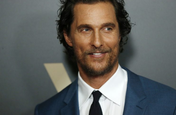 Actor Matthew McConaughey arrives at the Hollywood Film Awards in Beverly Hills