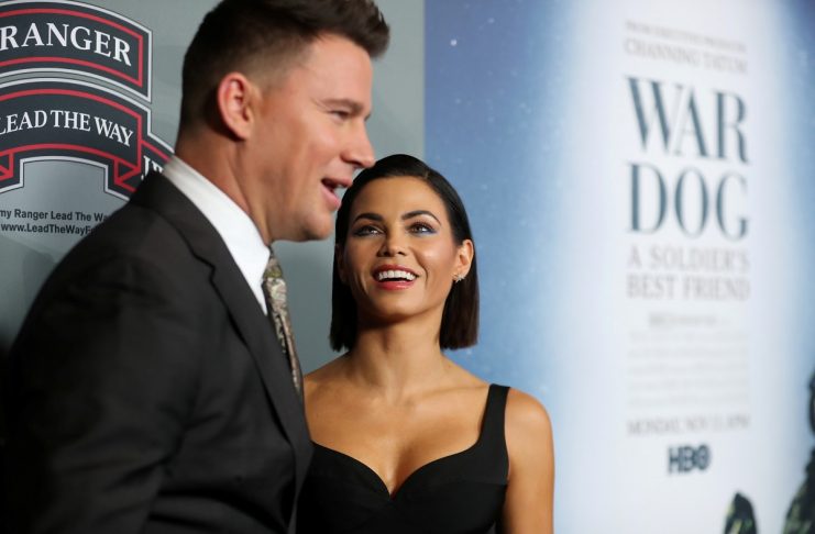Executive Producer Channing Tatum and his wife actress Jenna Dewan Tatum arrive at the premiere of “War Dog: A Soldier’s Best Friend” in Los Angeles