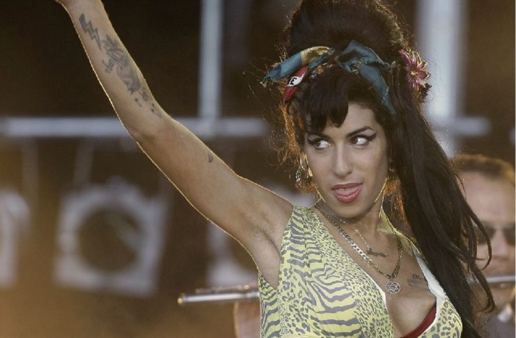 British singer Amy Winehouse performs during the “Rock in Rio” music festival in Arganda del Rey, near Madrid