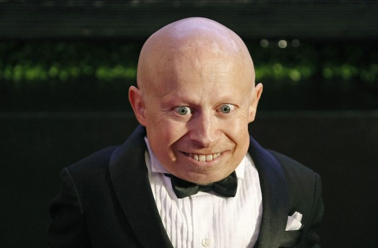 Actor Verne Troyer arrives on the red carpet at the Muhammad Ali Celebrity Fight Night Awards XIX in Phoenix