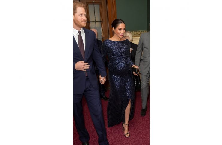 Britain’s Prince Harry and Meghan, Duchess of Sussex attend the premiere of Cirque du Soleil’s ‘Totem’ at the Royal Albert Hall in London