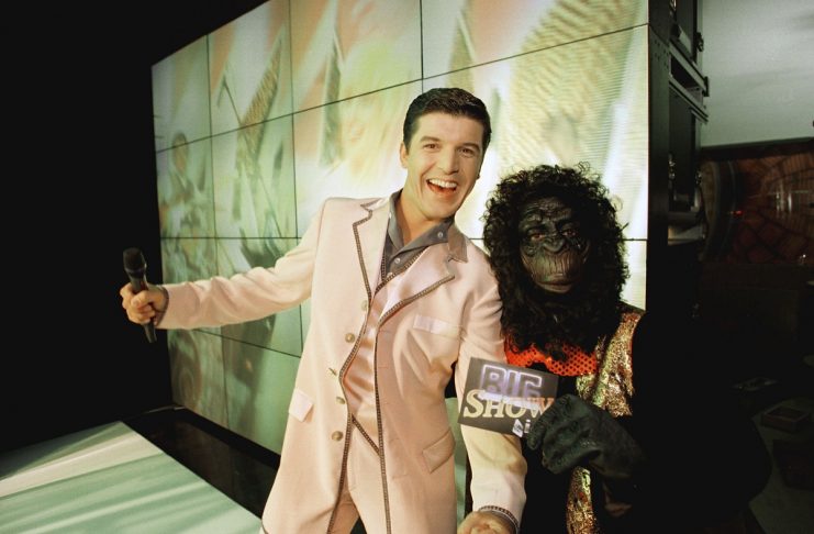 Joao Baiao e macaco Adriano no Big Show SIC 
Foto: LUIS BARRA