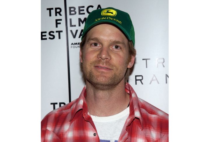 Actor Peter Krause poses for photographs before a news conference in New York