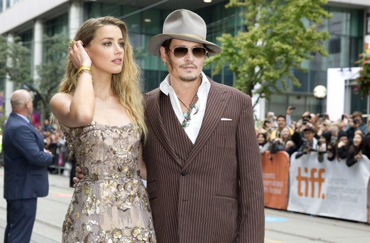Heard arrives for the premiere of “The Danish Girl” with Depp at the Toronto International Film Festival