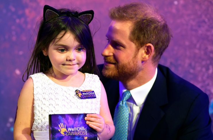 Britain’s Prince Harry and Meghan, Duchess of Sussex, attend the WellChild Awards Ceremony in London