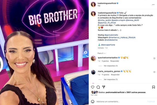 Iva Domingues é a nova apresentadora do "Big Brother Extra"